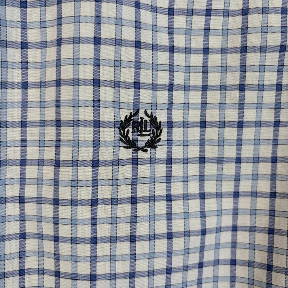 Lauren Ralph Lauren Button Down Top Plaid Preppy Old Money Nautical Women's M - Picture 5 of 13